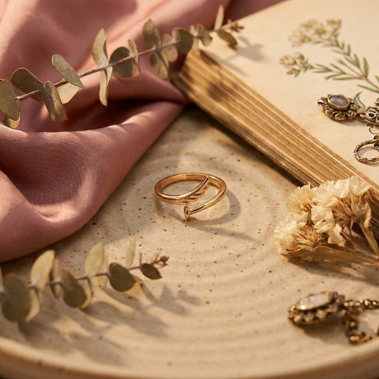 Zaraab Angel Wing & Nail Bypass Ring