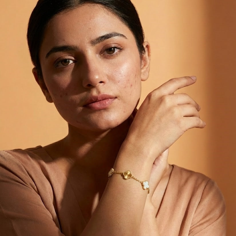 Zaraab Vintage Luck Clover Bracelet