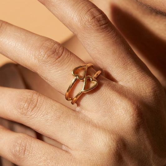 Zaraab ‘Twin Hearts’ Ring