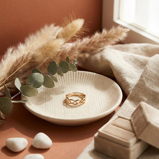 Zaraab "Endless Love" Braided Eternity Ring