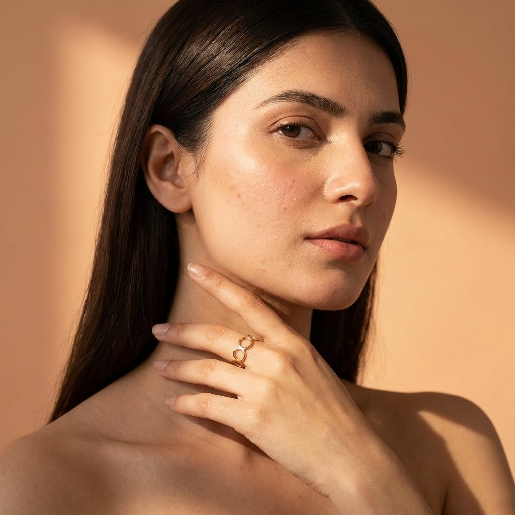 Zaraab Triple Circle Open Ring