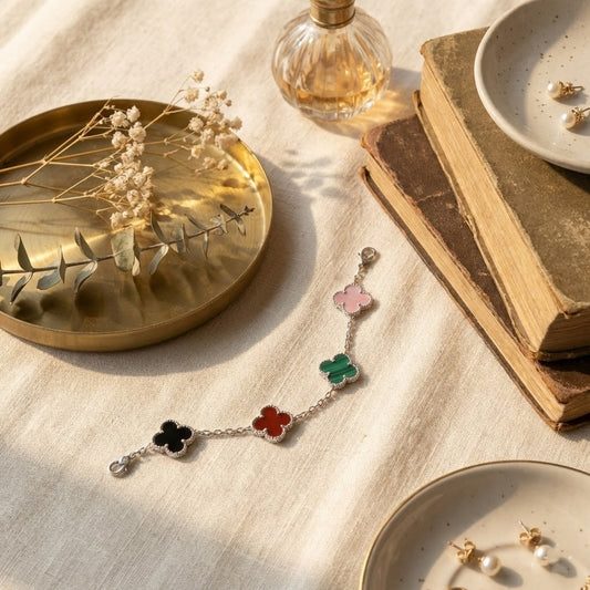 Zaraab Heritage Multi-Color Clover Bracelet
