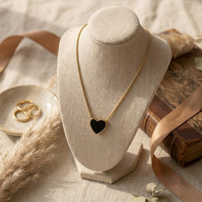 Zaraab Midnight Amour Heart Necklace