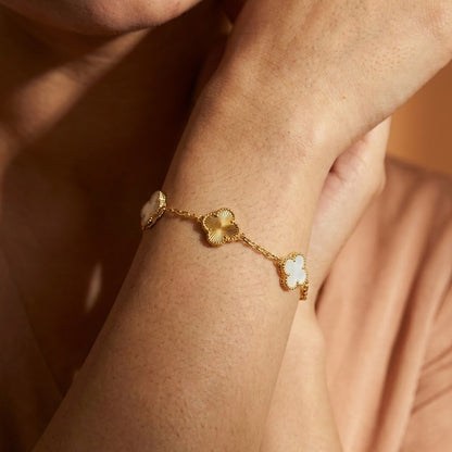 Zaraab Vintage Luck Clover Bracelet